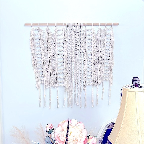 Soul Embellishments Bohemian Style HomeDecor Handwoven Macramé Tapestry Wall Art - Picture 10 of 16